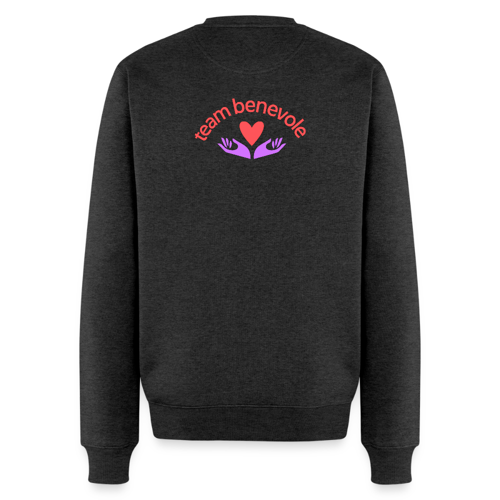 🧥 Sweat ras-du-cou Premium – Team Bénévole - anthracite chiné