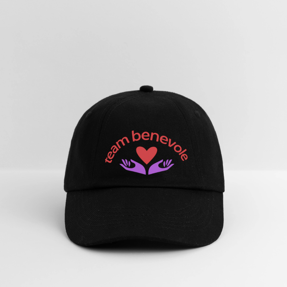 Casquette Team Bénévole – Style & Solidarité - noir/noir