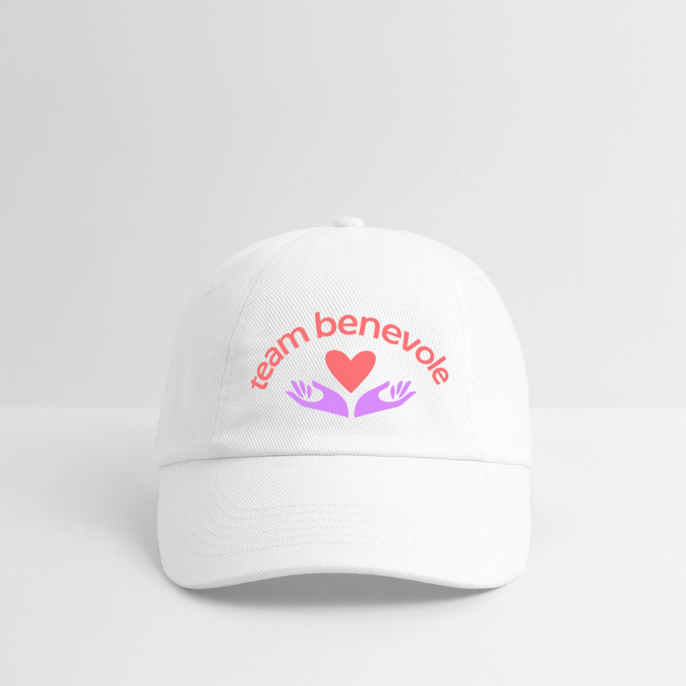 Casquette Team Bénévole – Style & Solidarité - blanc/blanc